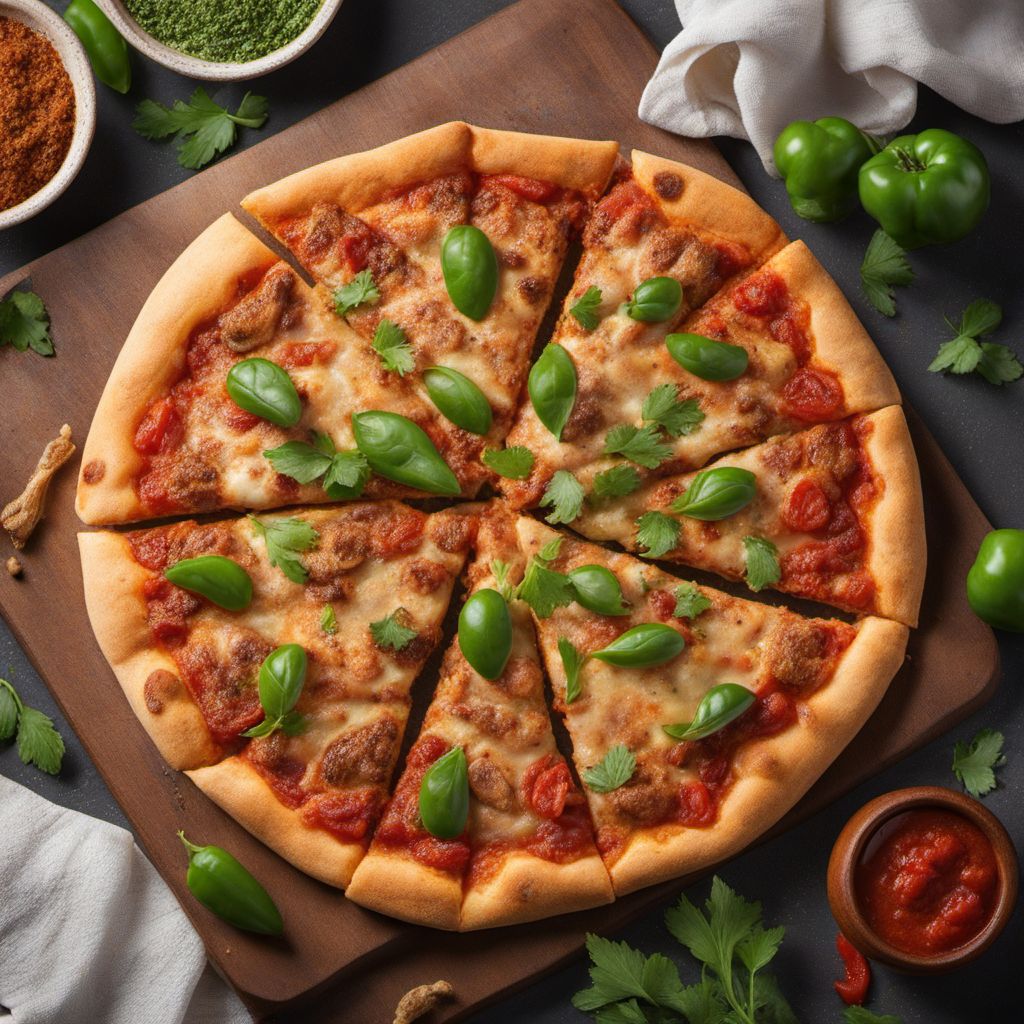 Bihari-style Spicy Chicken Pizza