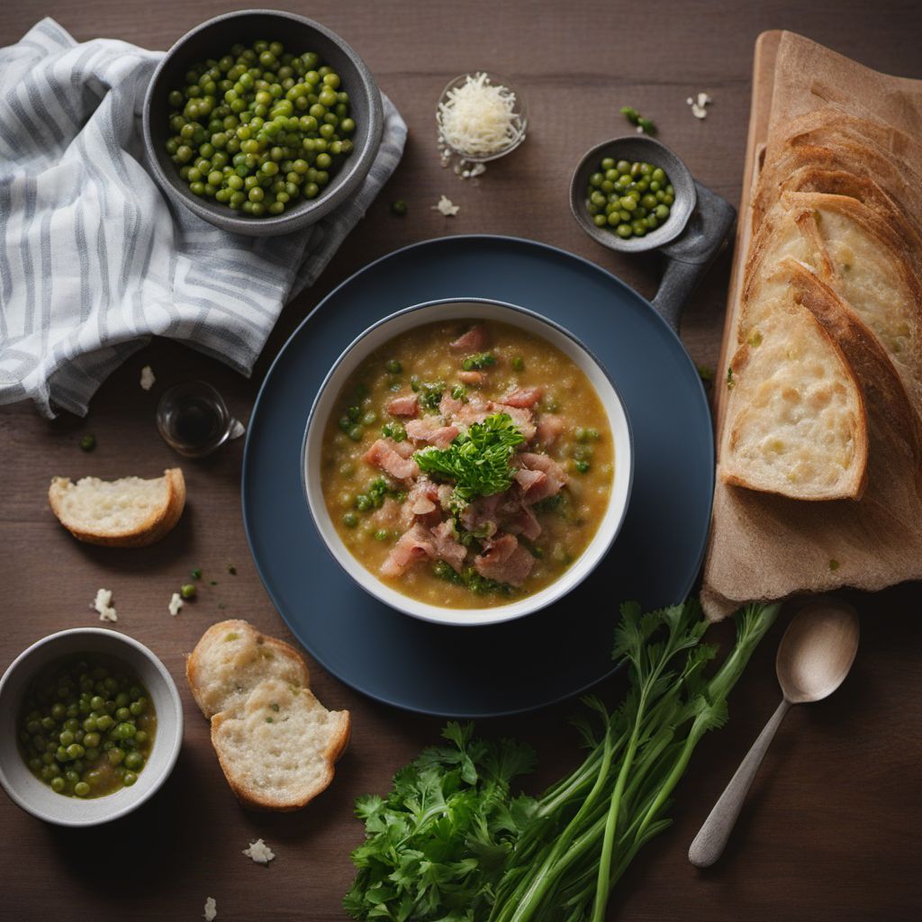 Bisi in Tecia with Pancetta and Parmesan