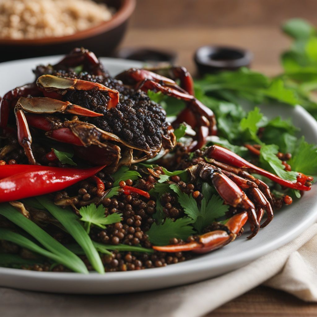 Black Pepper Crab with a Spicy Twist