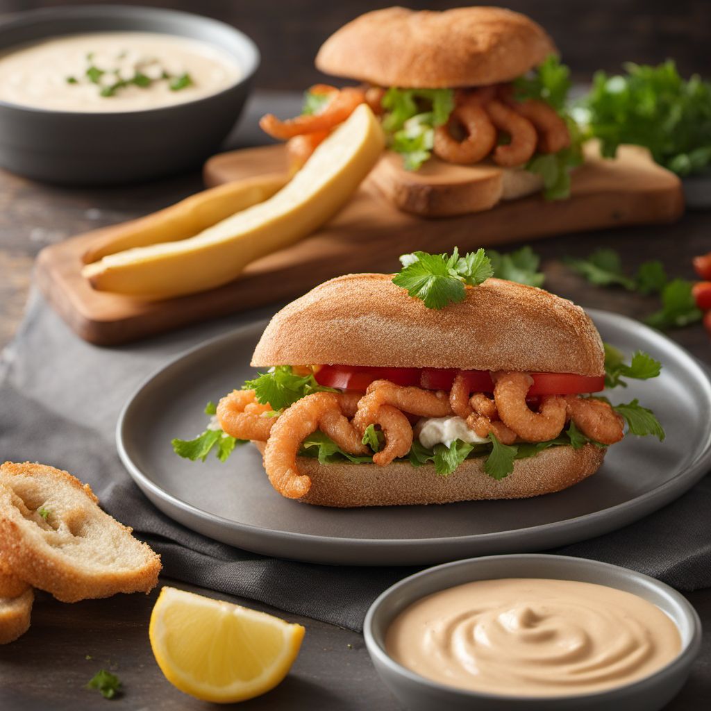 Bocadillo de Calamares - Spanish Crispy Squid Sandwich