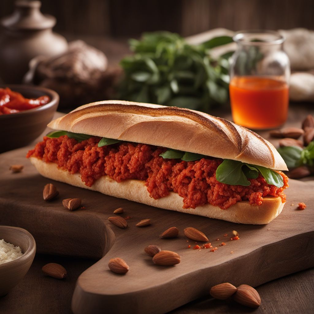 Bocadillo de Sepia with Romesco Sauce