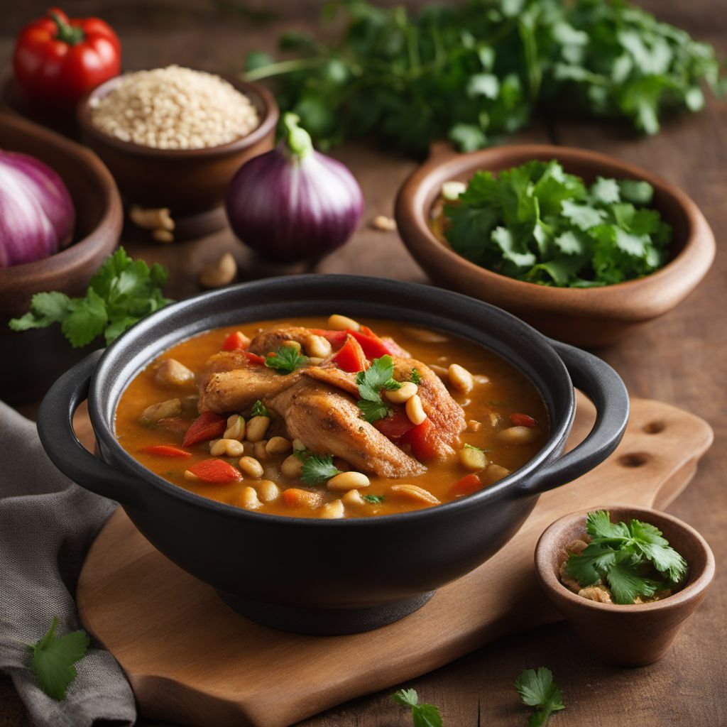 Bolivian Chicken Stew with Potatoes and Peanuts