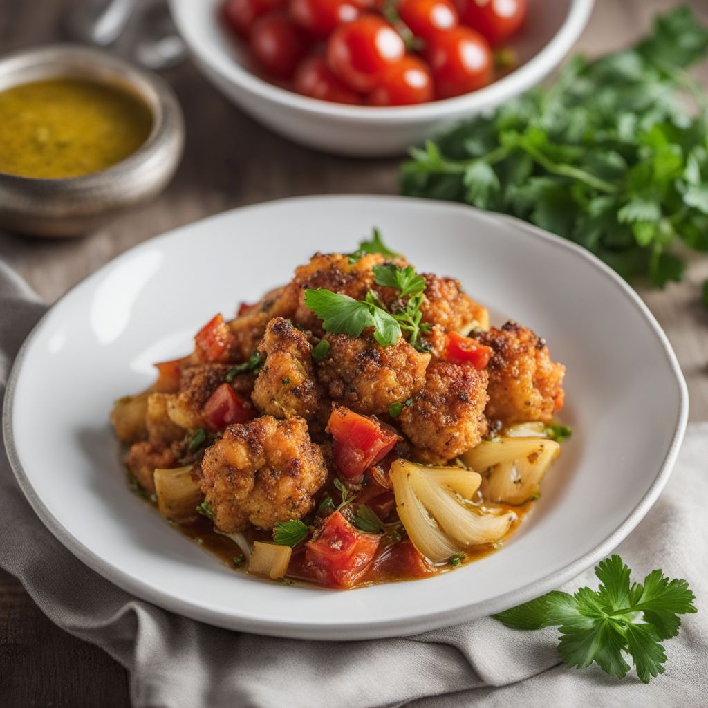 Braised Cauliflower with Italian Flavors