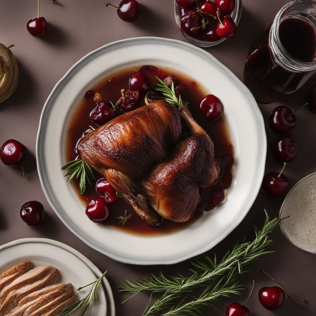 Braised Duck with Montmorency Cherries