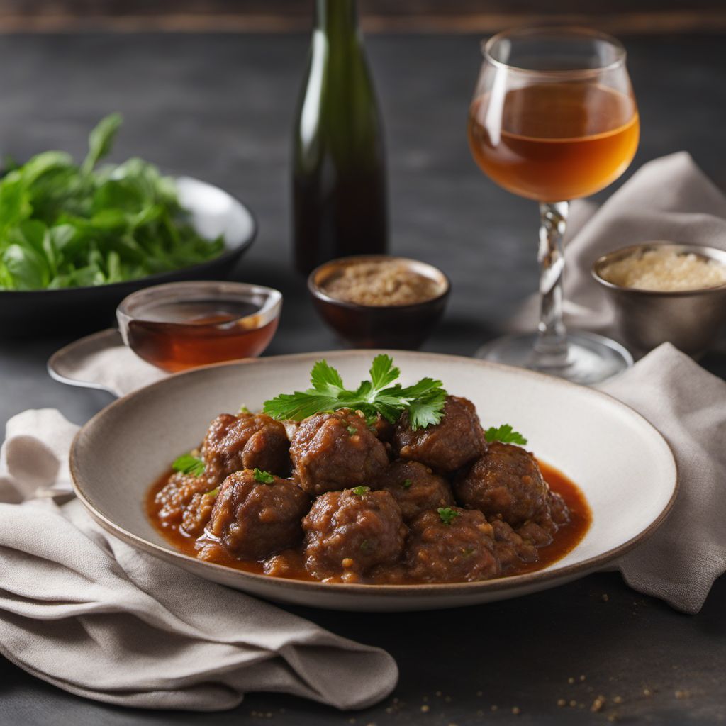 Braised Meatballs in Rabbit Sauce à la Liègeoise