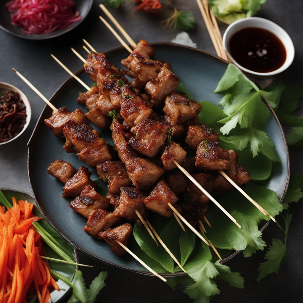 Burmese Chinese-style Spiced Meat Skewers