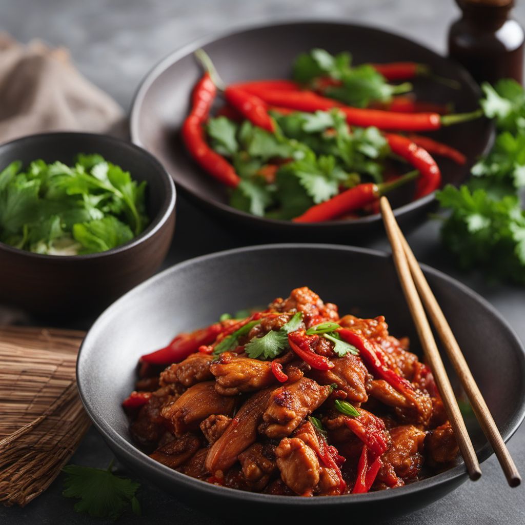 Burmese Chinese Style Spicy Chicken