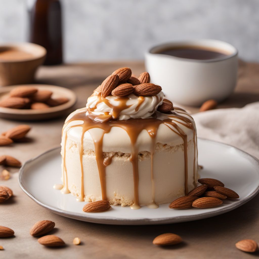 Caramelized Almond Ice Cream Cake