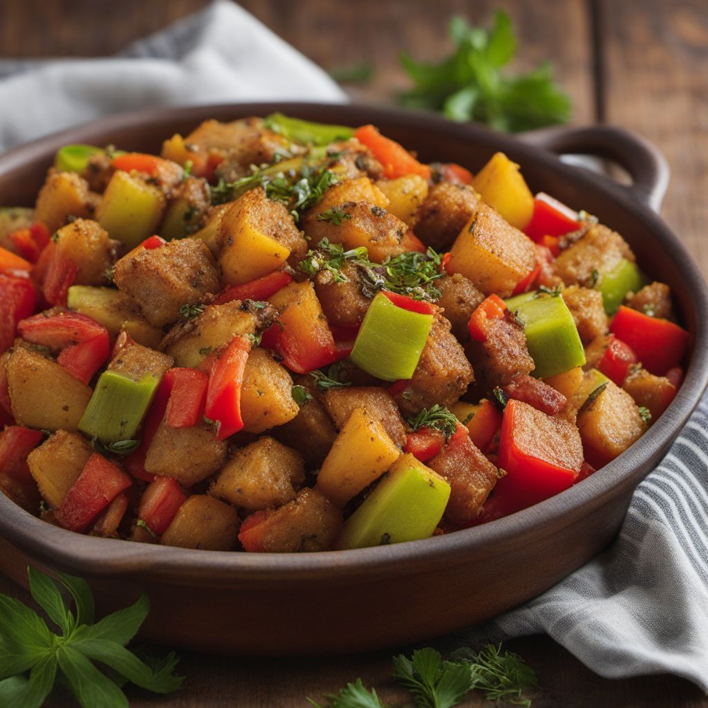 Caribbean Potato and Plantain Stuffing