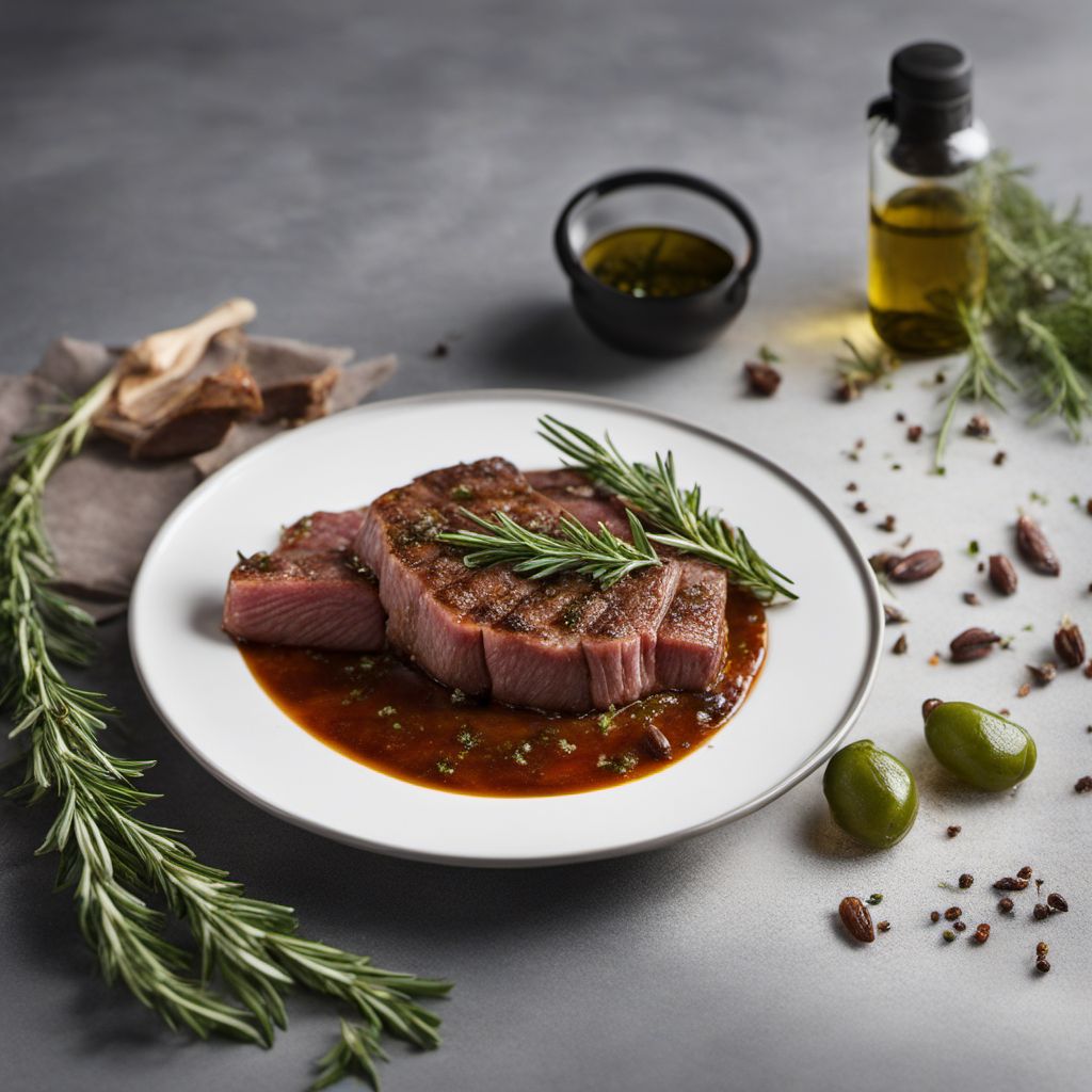 Carne al Piatto with Herb-infused Olive Oil