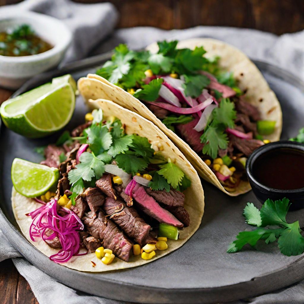 Carne Asada Tacos with a Japanese Twist