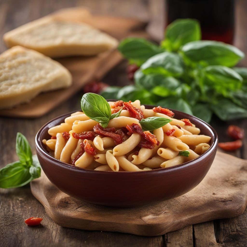 Cavatelli e Fagioli with Sun-Dried Tomatoes and Pancetta