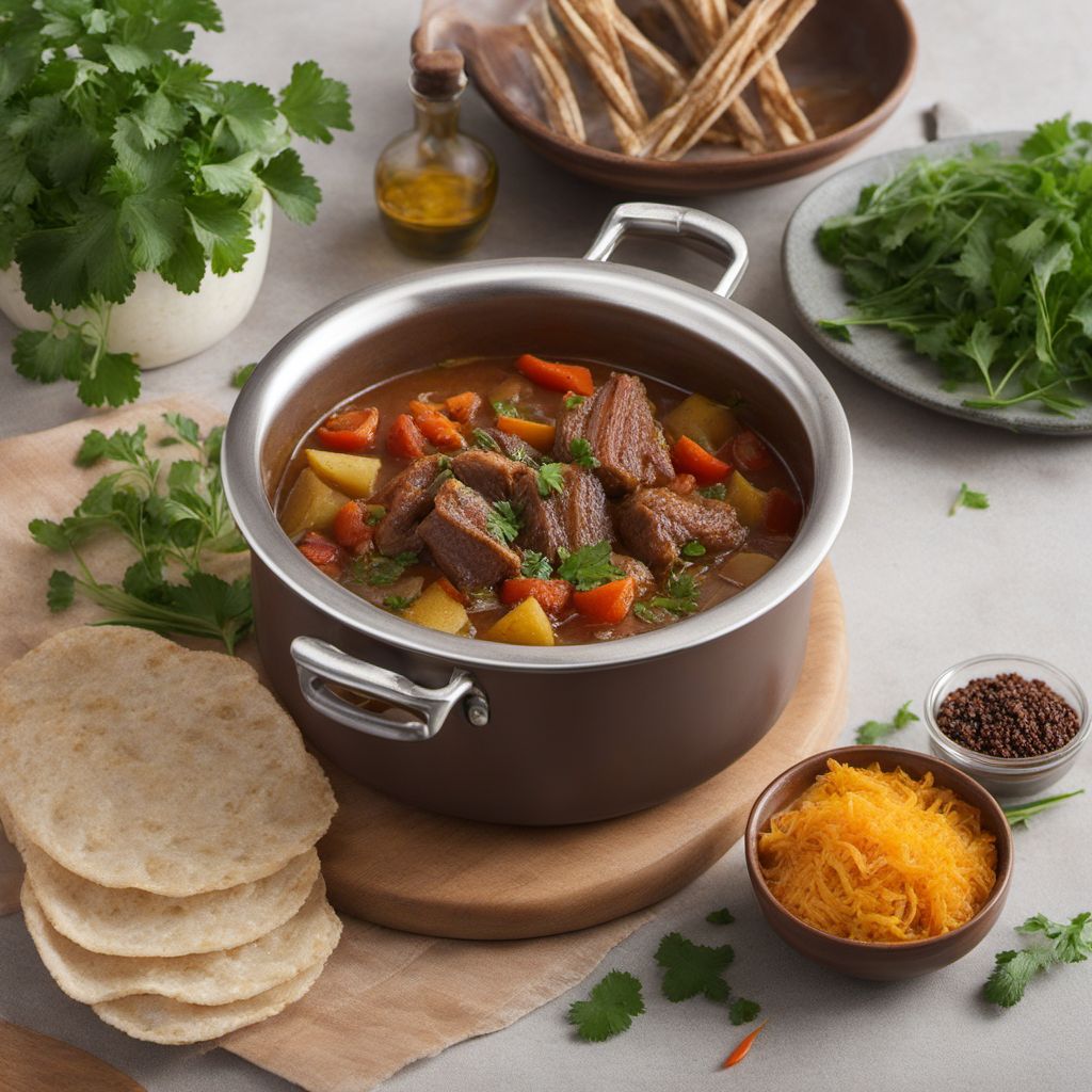 Ceredigion-style Lamb Stew with Potato Straws