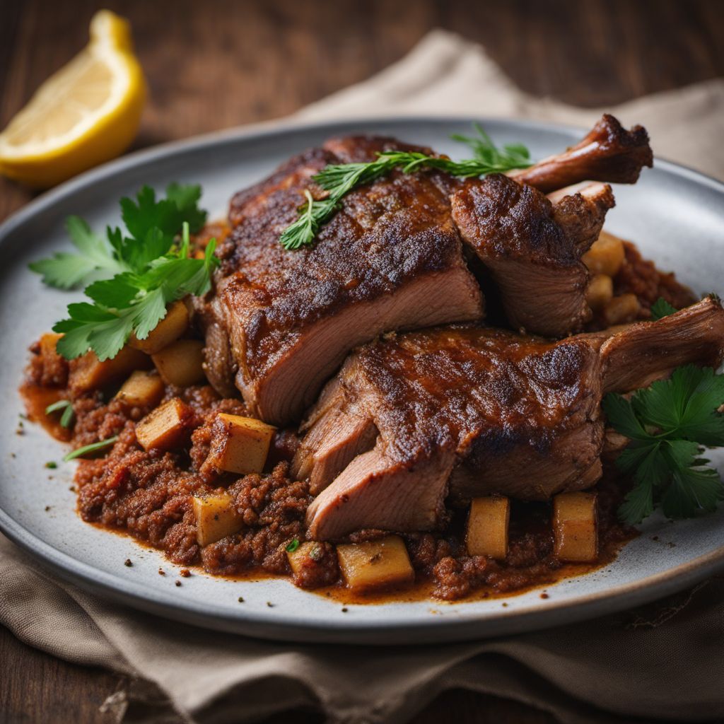 Chadian-style Roasted Lamb with Spices