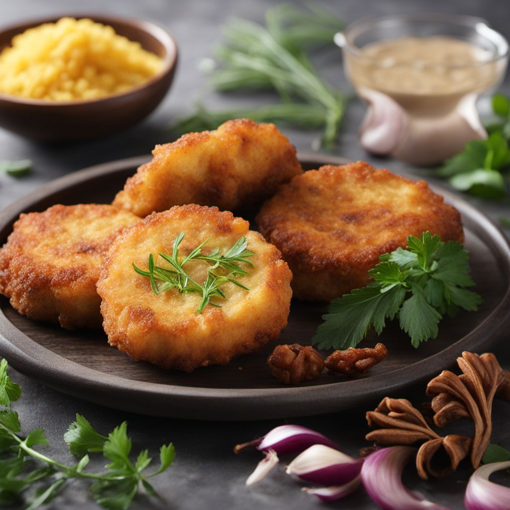 Chechen-style Stuffed Egg Fritters