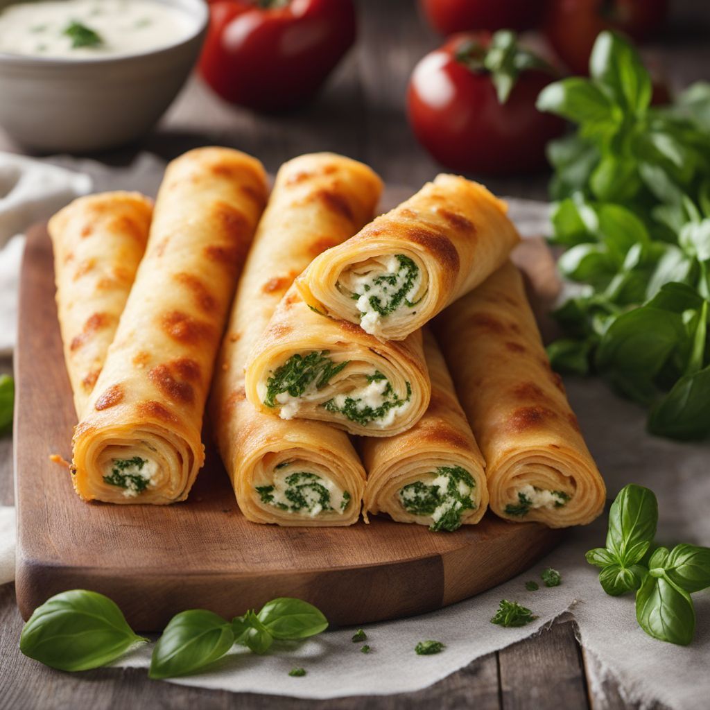 Cheesy Stuffed Cannelloni Rolls