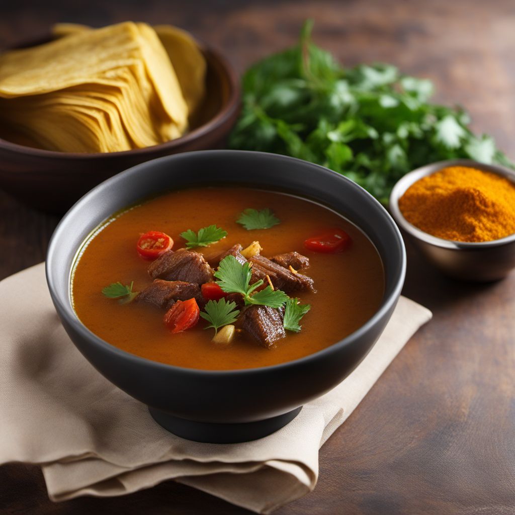 Chettinad-style Beef Tail Soup