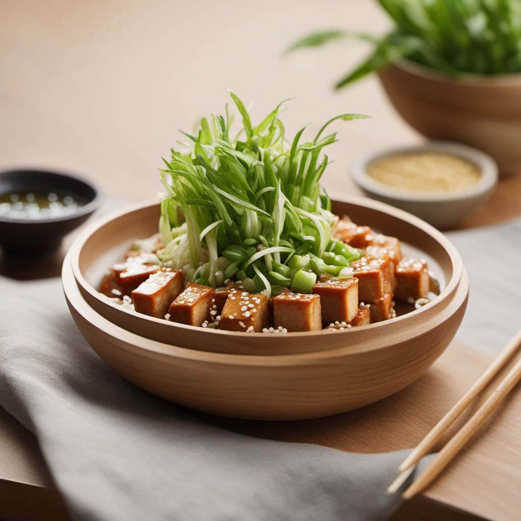 Chilled Tofu with Refreshing Toppings