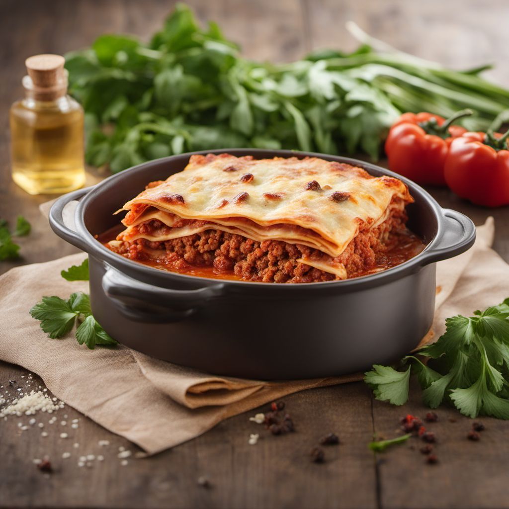 Chinese American Style Beef Lasagna