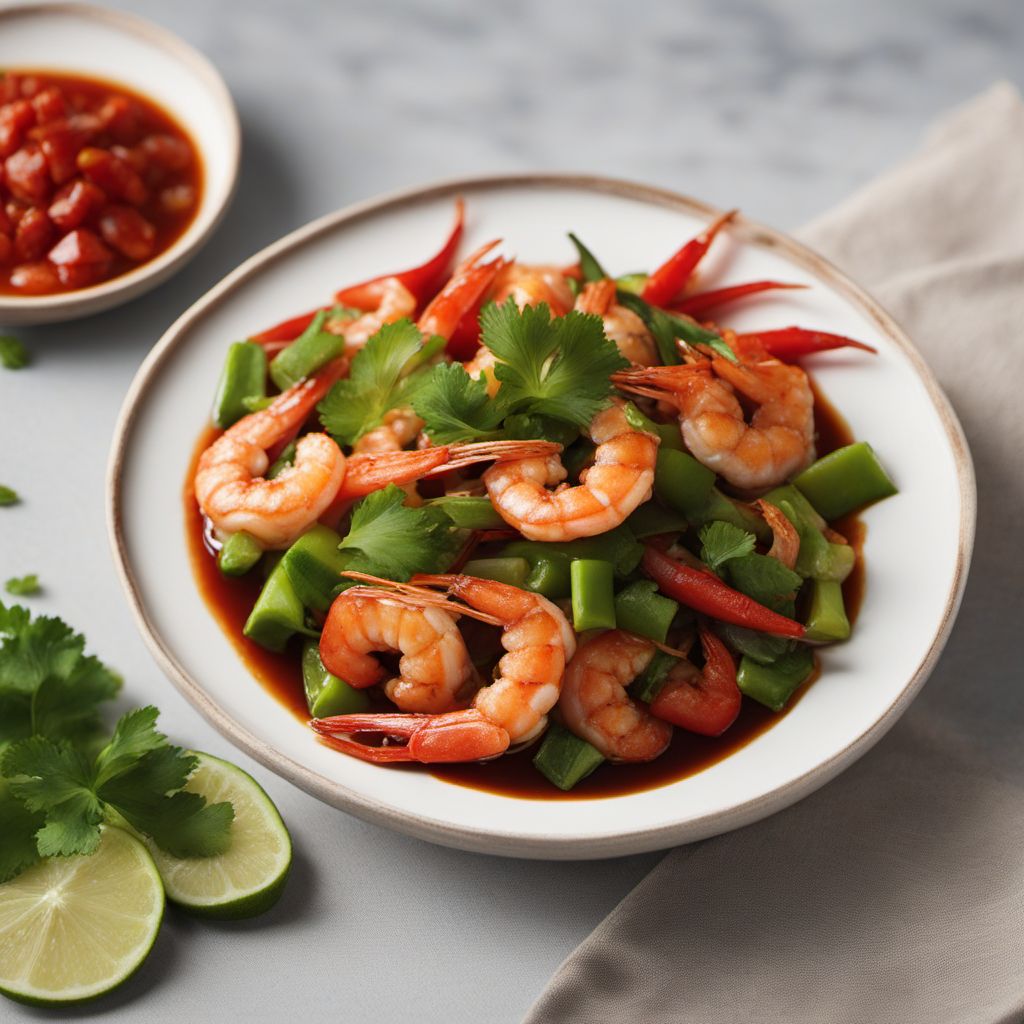 Chinese American Style Shrimp Buzara