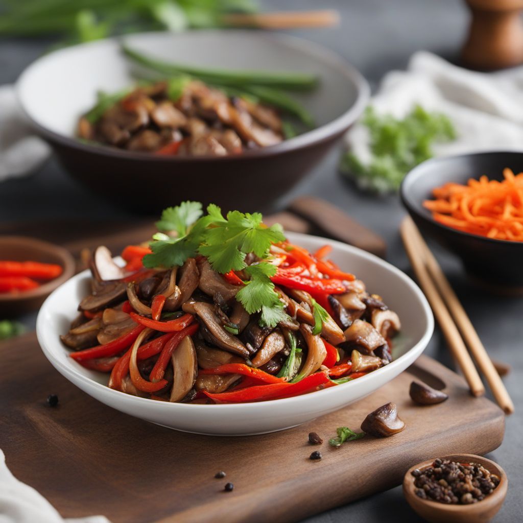 Chinese Buddhist Eddoes Stir-Fry