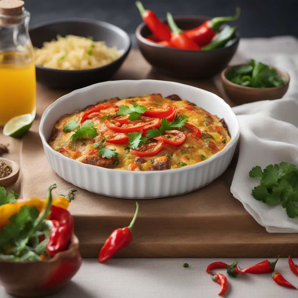 Chinese-style Pepper and Potato Frittata