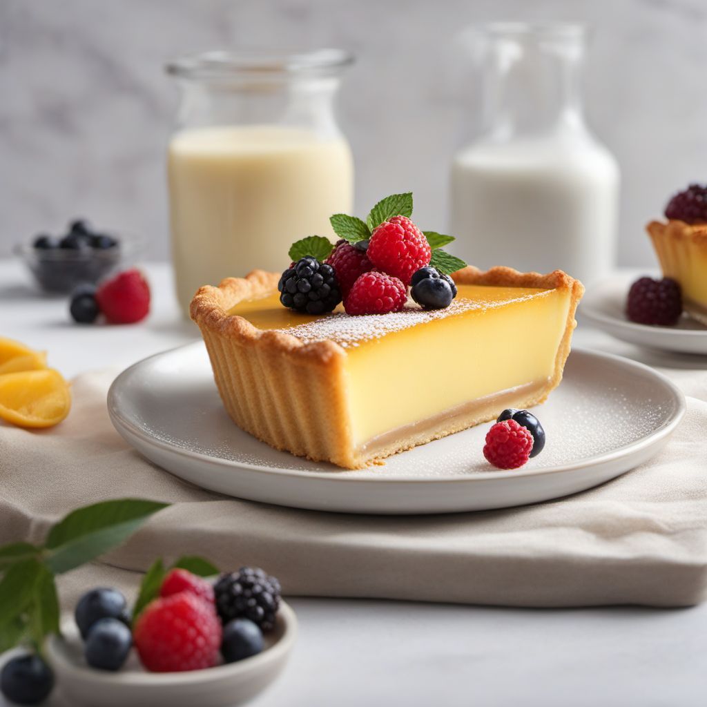 Classic French Vanilla Custard Tart