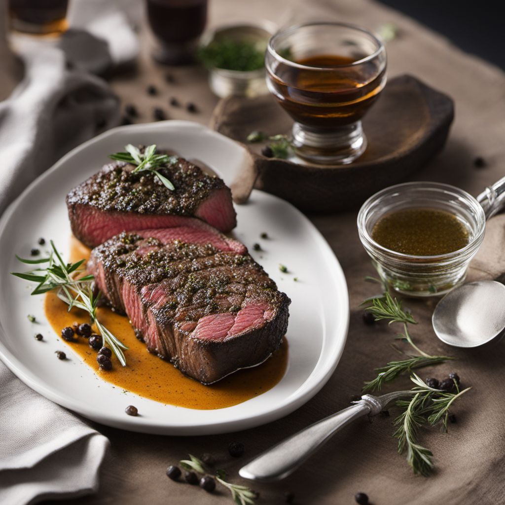 Classic Peppercorn Crusted Steak