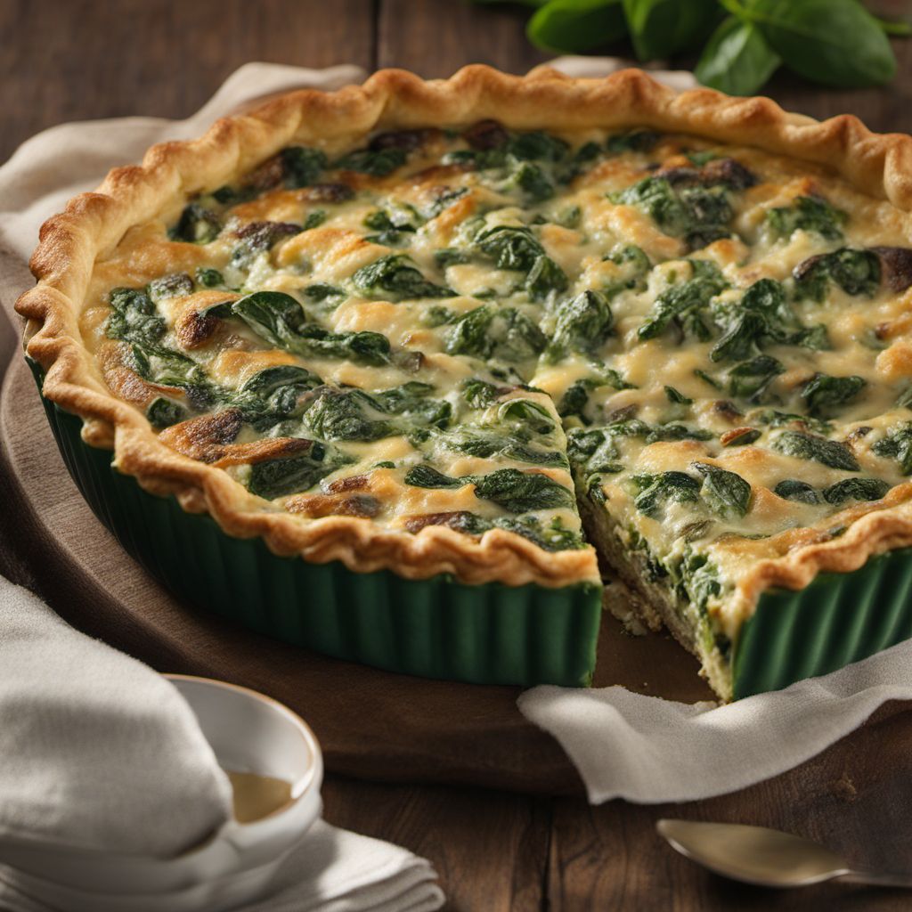 Classic Spinach and Mushroom Quiche