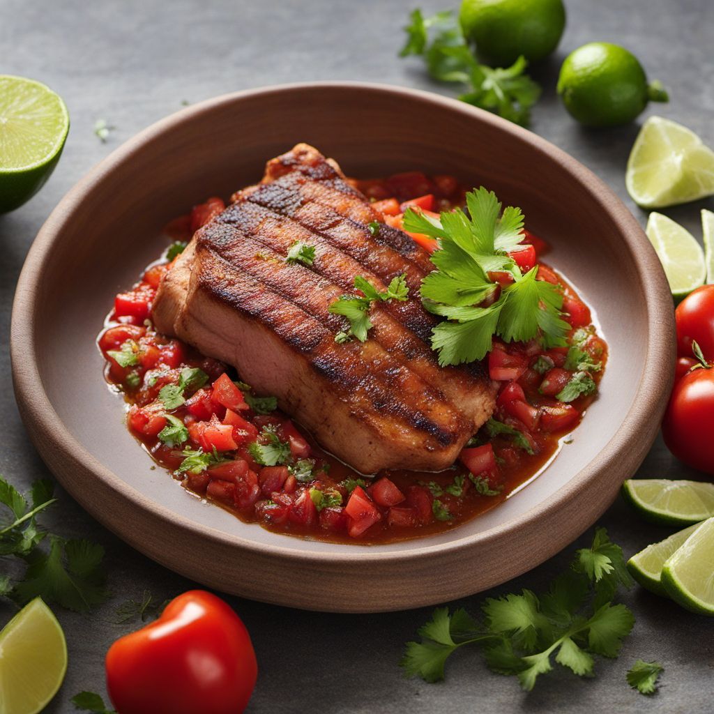 Colombian-Style Pork Chops with Salsa Criolla