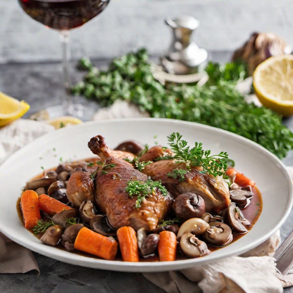 Coq au Vin - Russian Style
