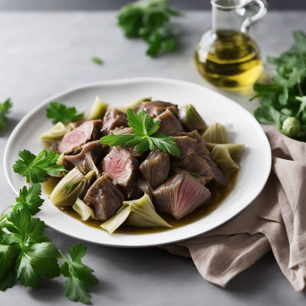 Coratella con Carciofi (Italian Lamb Offal with Artichokes)