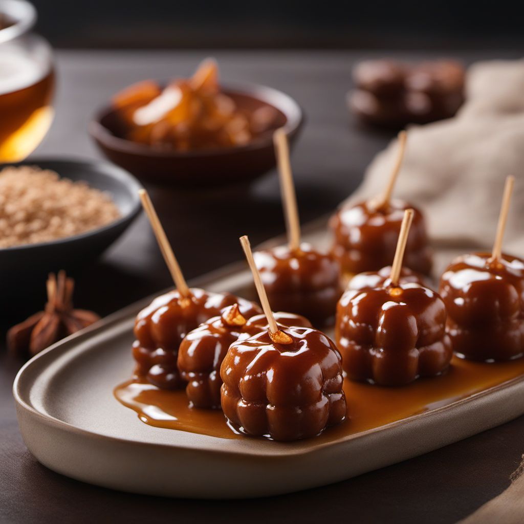 Corsican-inspired Chestnut Dango with Honey Glaze