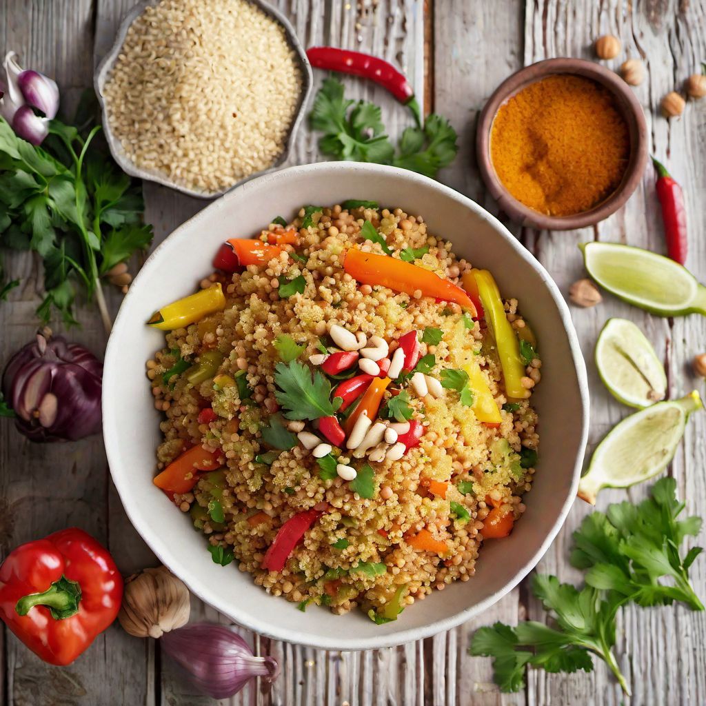 Moroccan Couscous with Vegetables and Spices