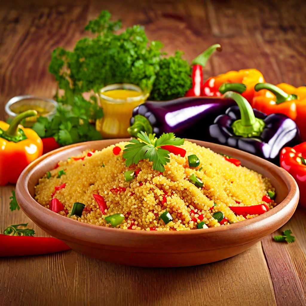 Turkish-style Couscous with Grilled Vegetables