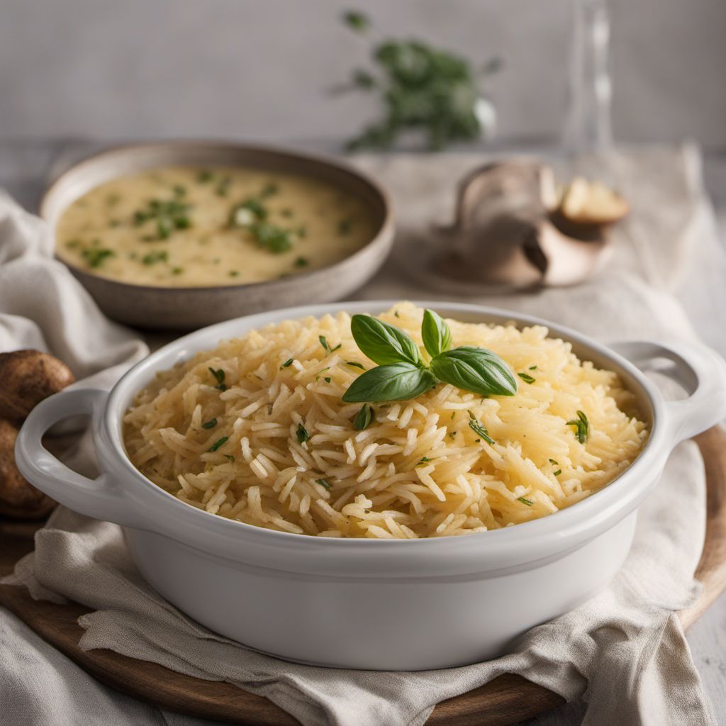 Creamy Italian Rice and Potato Bake