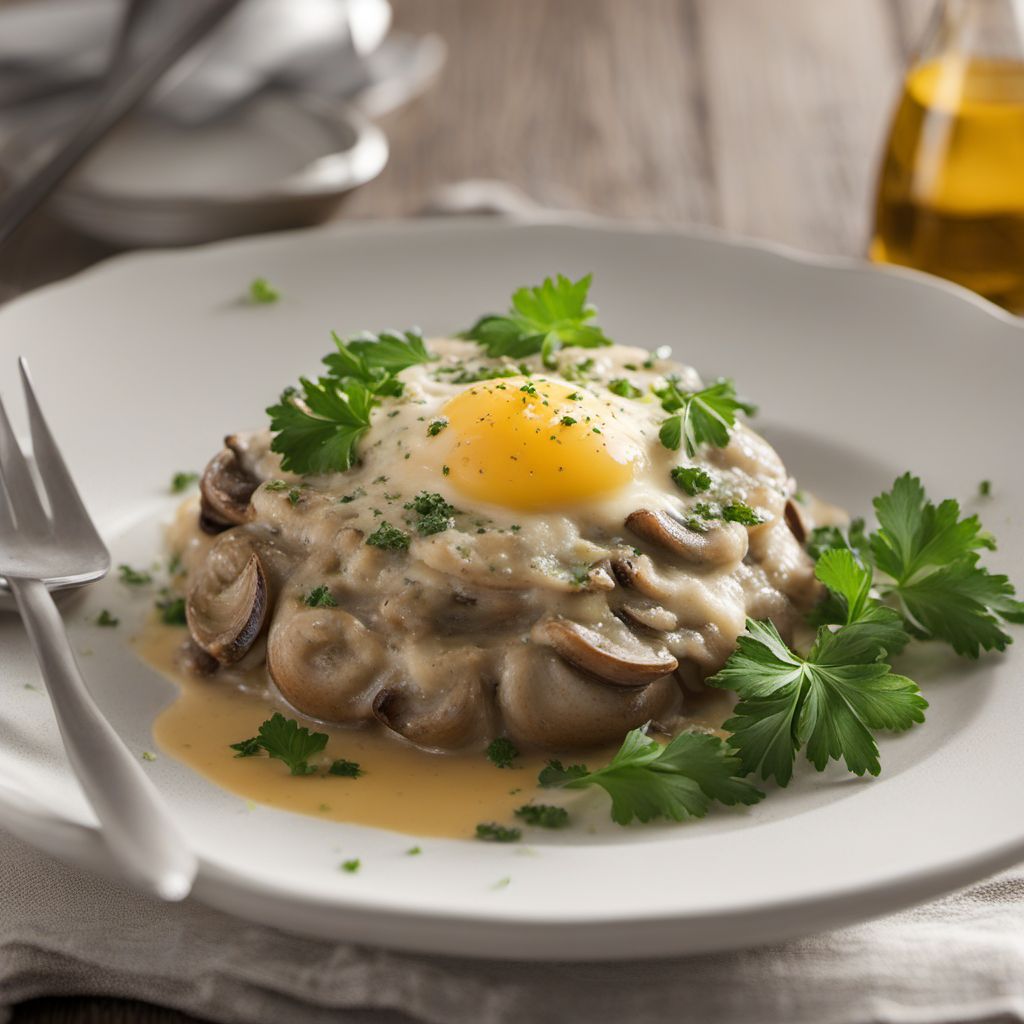 Creamy Mushroom Eggs