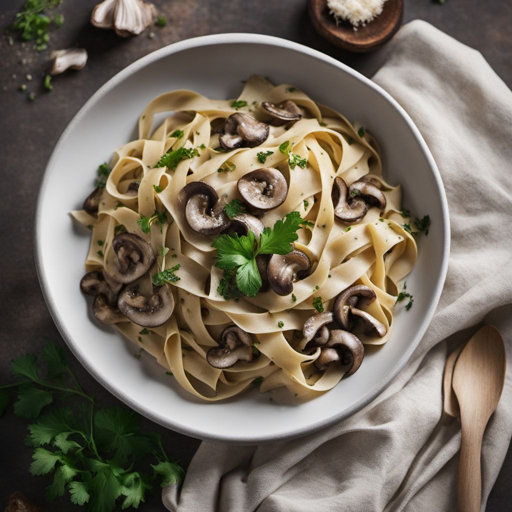 Creamy Mushroom Tagliatelle