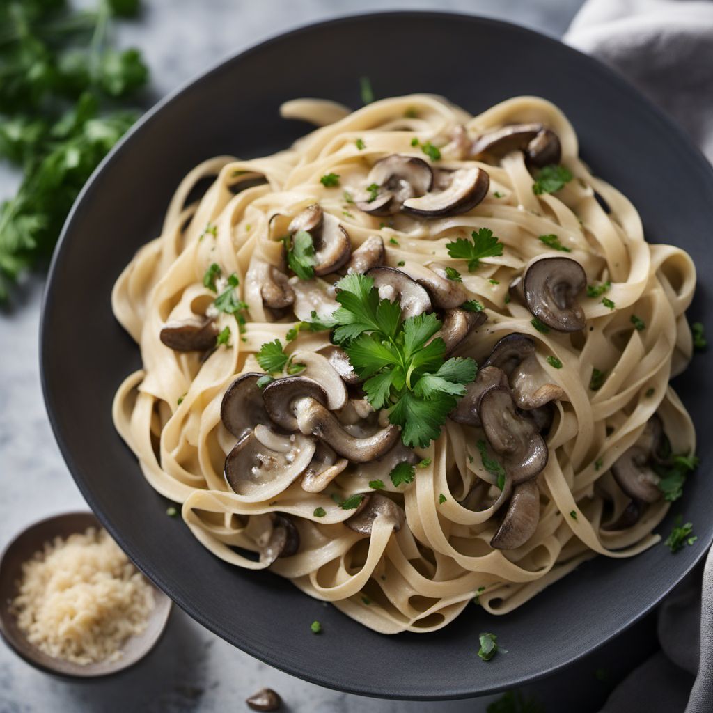 Creamy Mushroom Tagliatelle