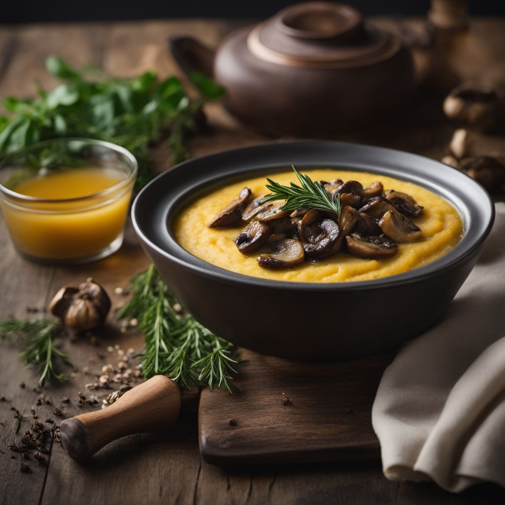 Creamy Polenta with Mushroom Ragout