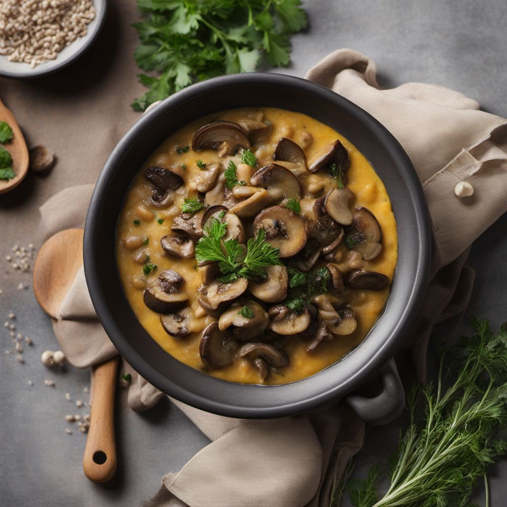 Creamy Polenta with Mushroom Ragout