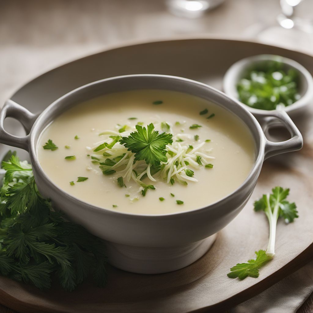 Creamy Rice and Endive Soup