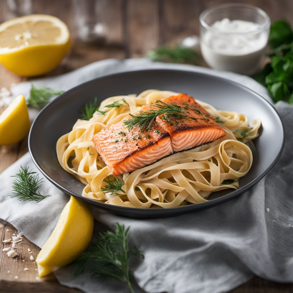 Creamy Salmon Tagliatelle