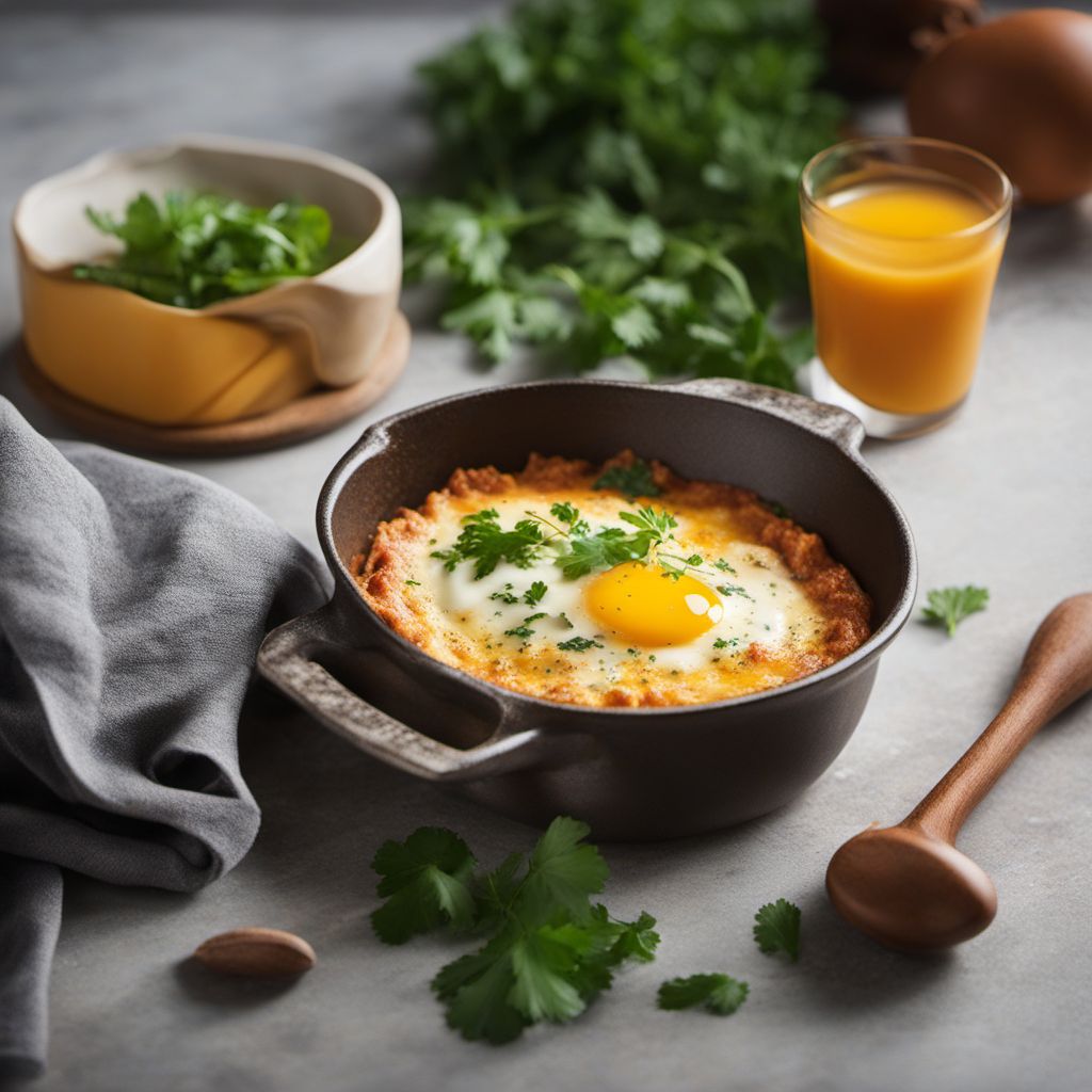 Creamy Spanish Baked Eggs