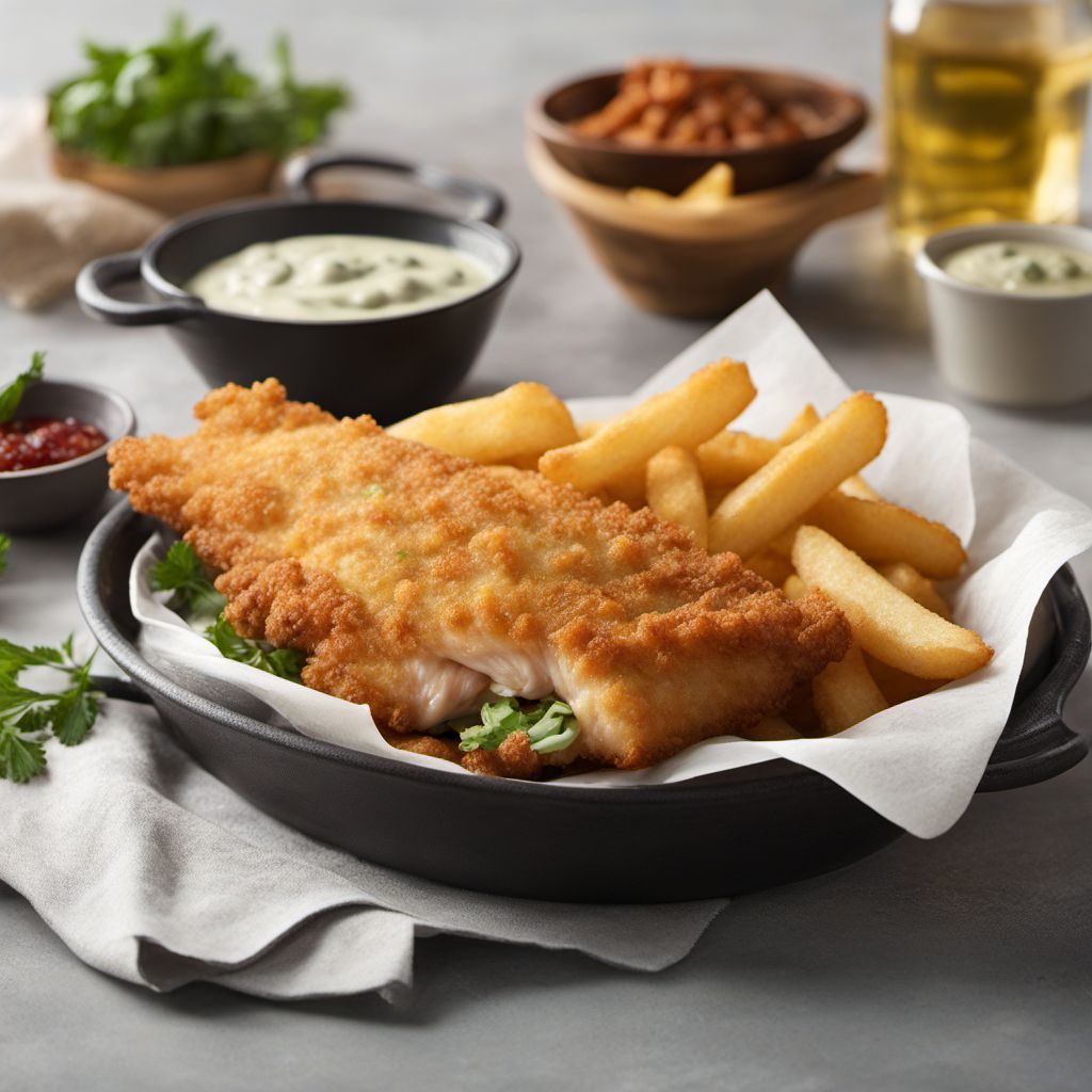 Crispy Battered Haddock with Chunky Chips