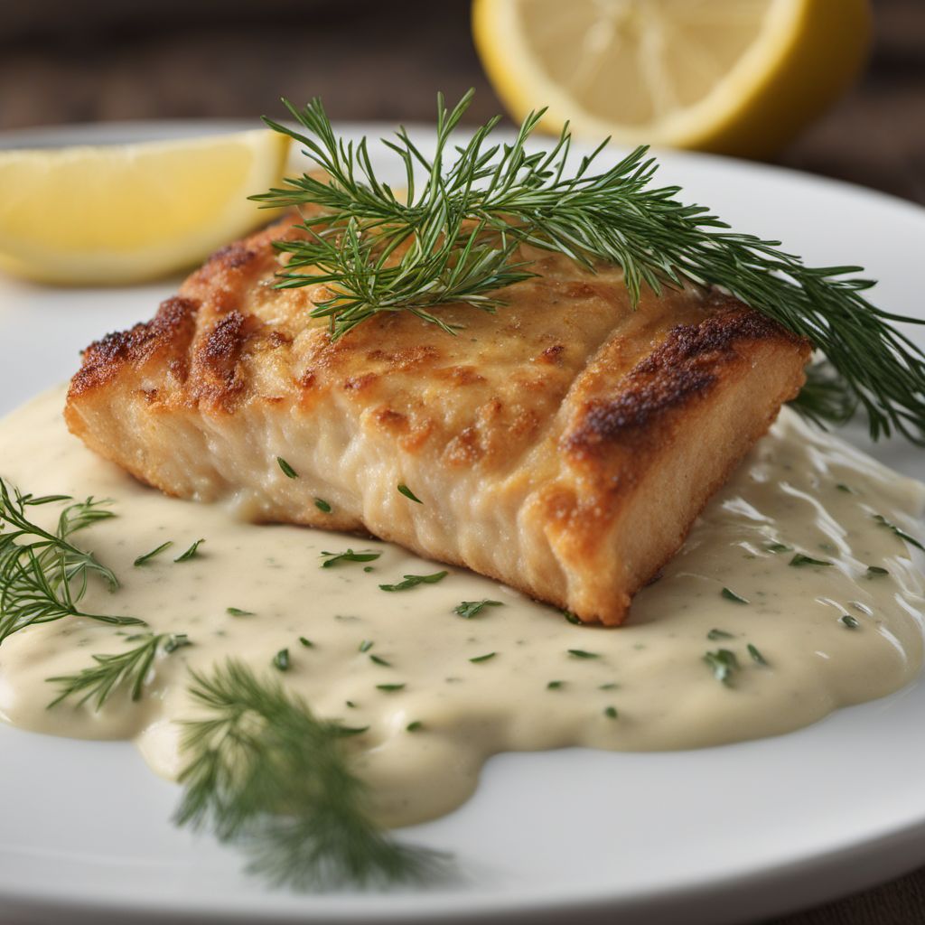 Crispy Danish Rødspættefilet with Lemon-Dill Sauce