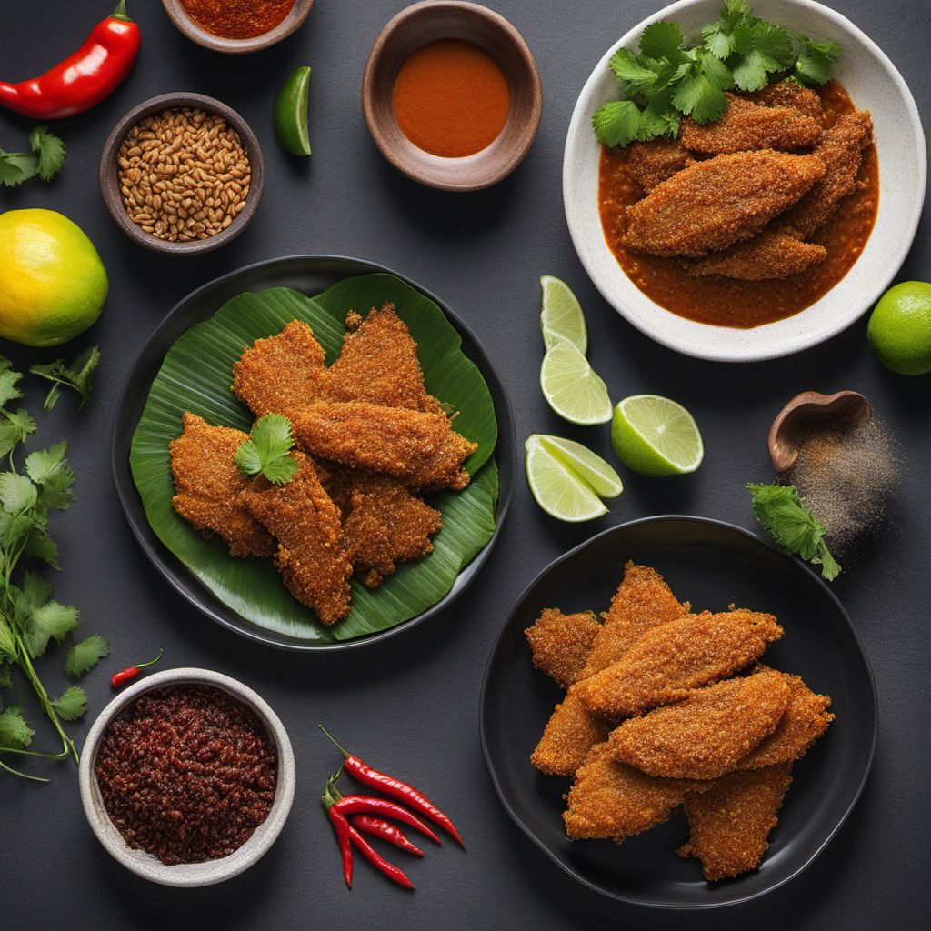 Crispy Fried Catfish with Spicy Peanut Sauce