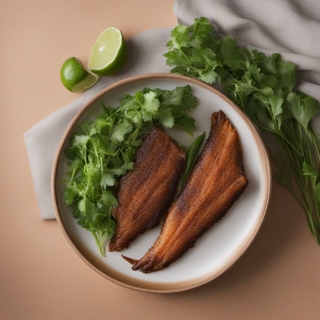 Crispy Fried Elephant Fish (Cá tai tượng chiên xù) with Turkmen Twist