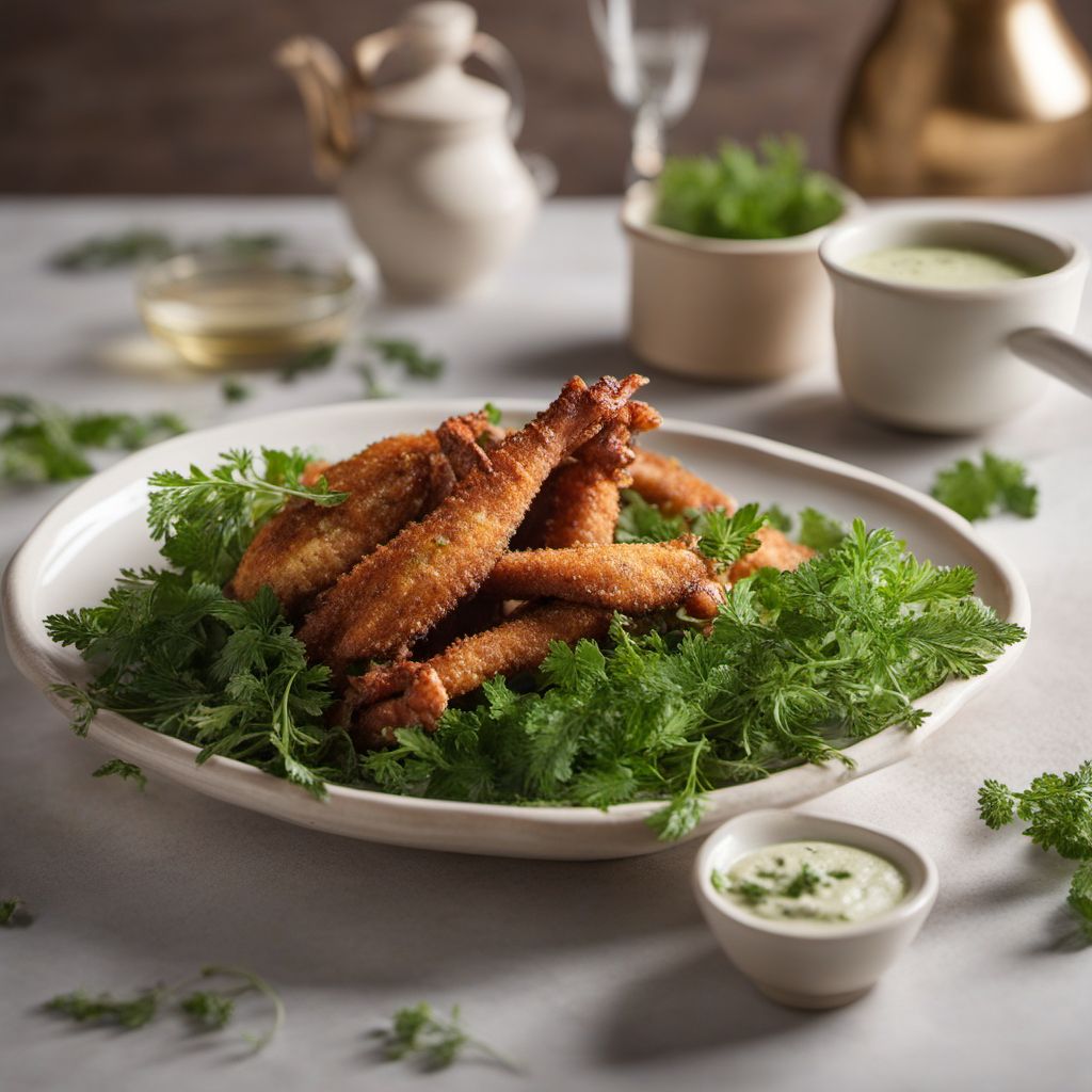 Crispy Frog Legs with Herb Butter