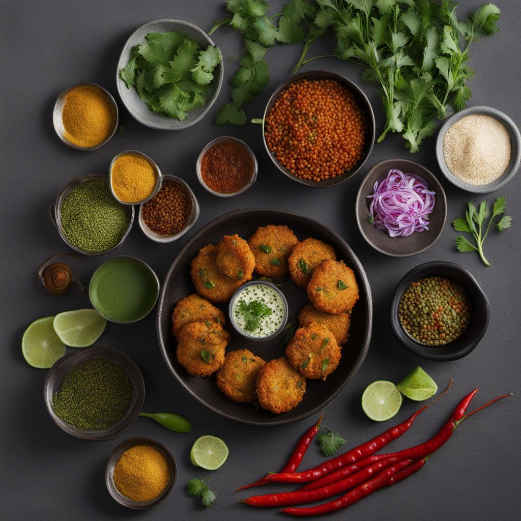 Crispy Spiced Lentil Fritters